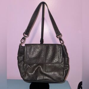 Thirty-One Textured Black Shoulder Bag